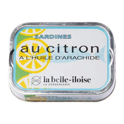 Sardines with peanut oil and lemon