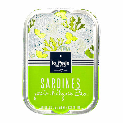 Sardines with seaweed pesto
