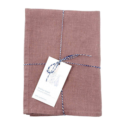 Linen Tea Towel – Ashes of Roses