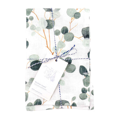 Linen Tea Towel – Eucalyptus