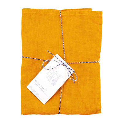 Linen Dish Towel – Mustard