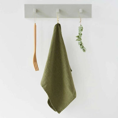 Leinen Geschirrtuch – Olive