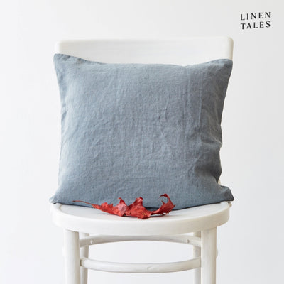 Linen Pillowcase 40x40 – Blue Fog