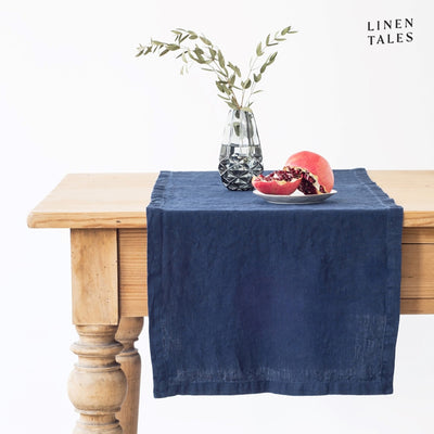 Leinen Tischläufer – Navy