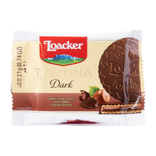 Tortina Dark von Loacker mit Haselnusscreme