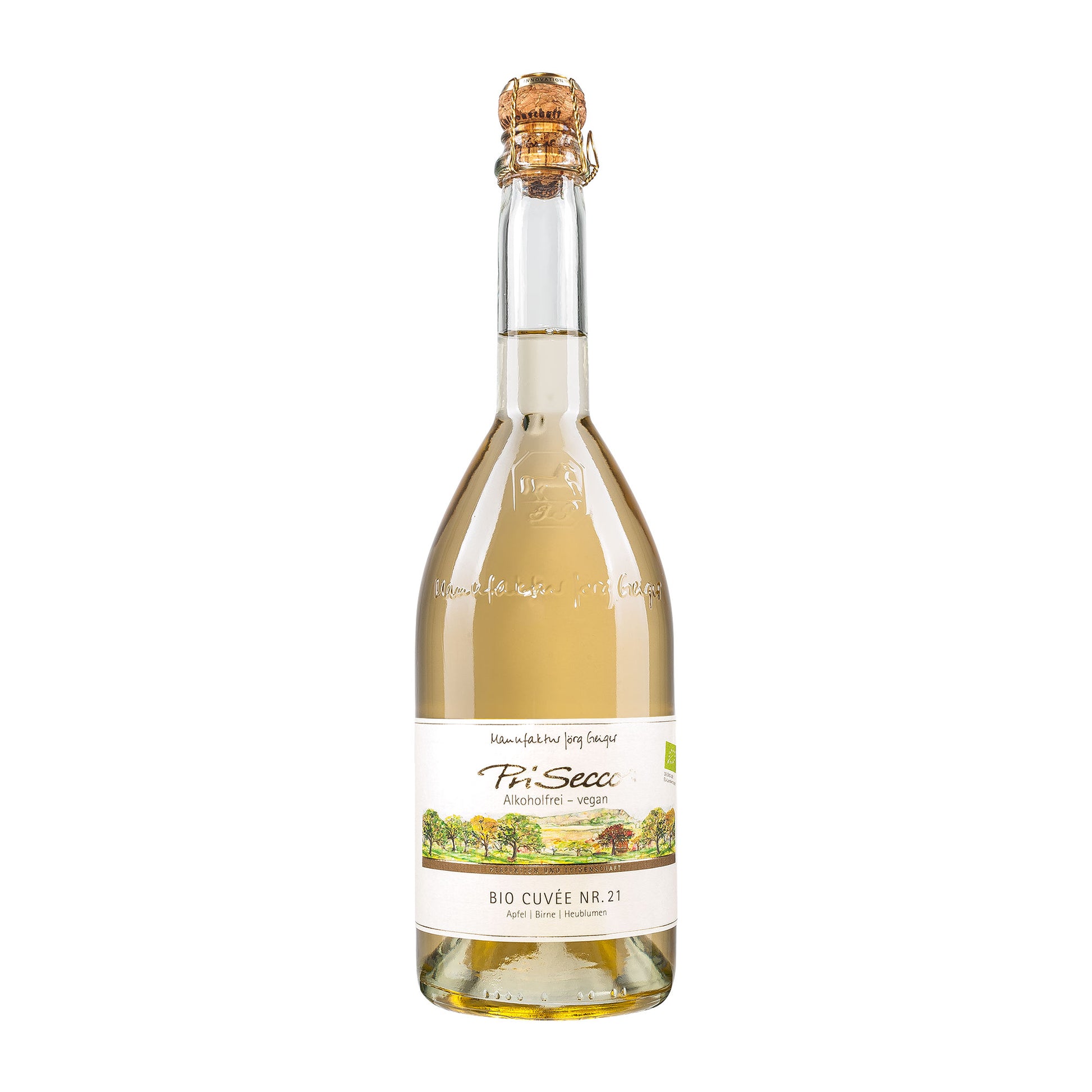 Manufaktur Jörg Geiger  Prisecco Cuvée Nr. 21  Apfel Birne Heublumen  alkoholfrei [BIO]