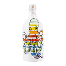 Muraglia  Olivenöl Keramikflasche bunter Tintenfisch