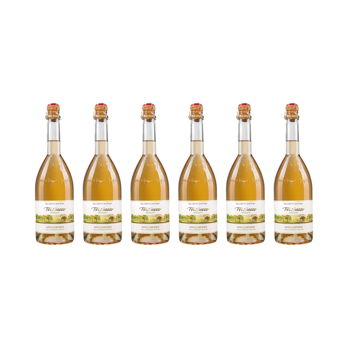 Prisecco – Apfelsinfonie – alkoholfrei — 6× 750 ml