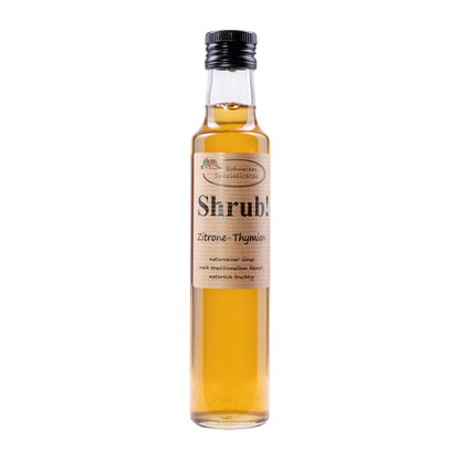 Schuster Shrub Zitrone-Thymian Sirup