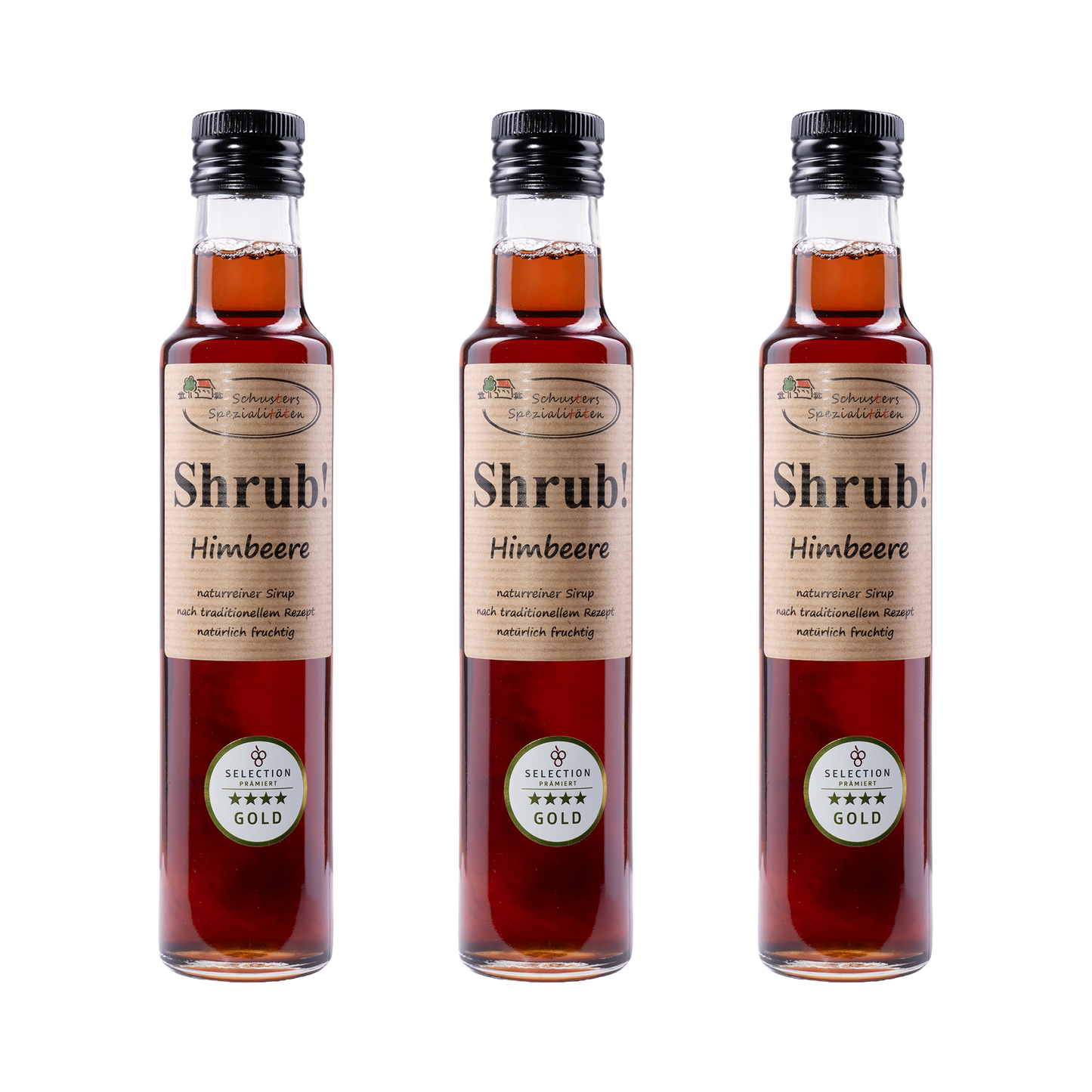 Shrub Himbeere Sirup — 3× 250 ml
