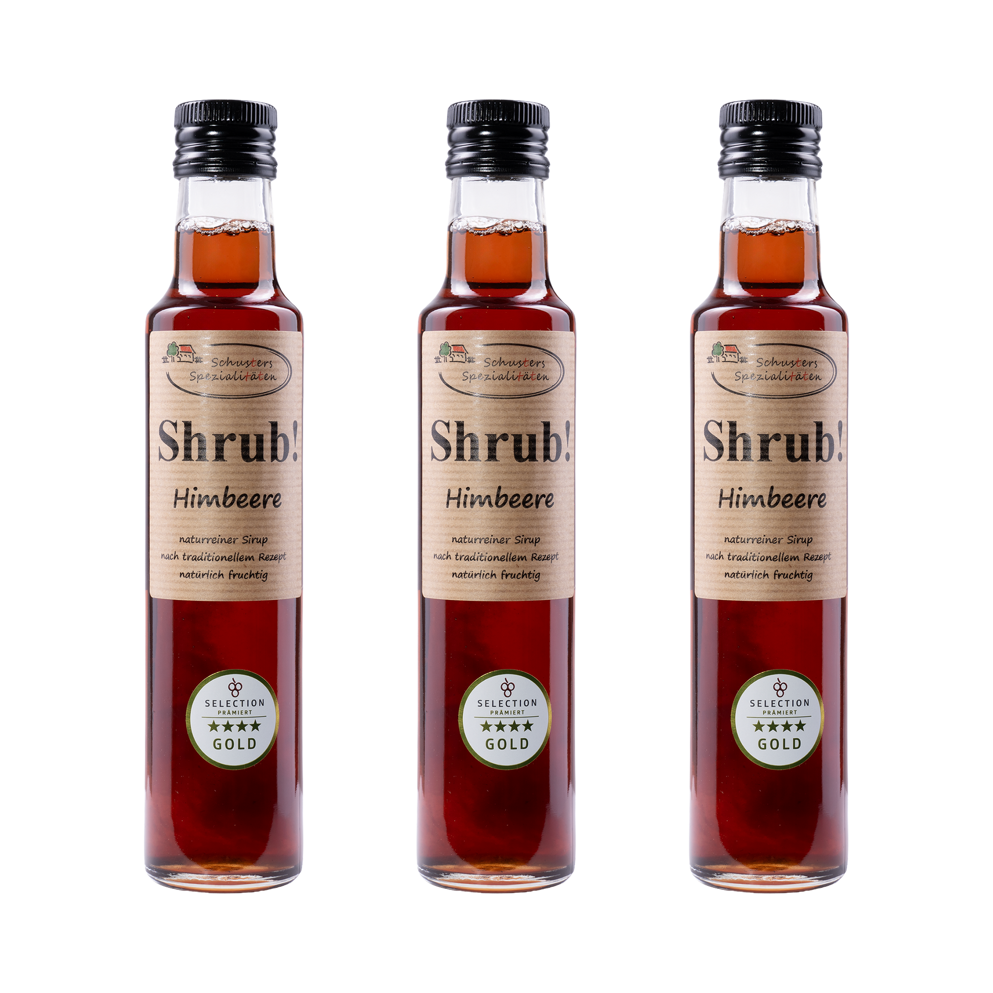 Shrub Himbeere Sirup — 3× 250 ml