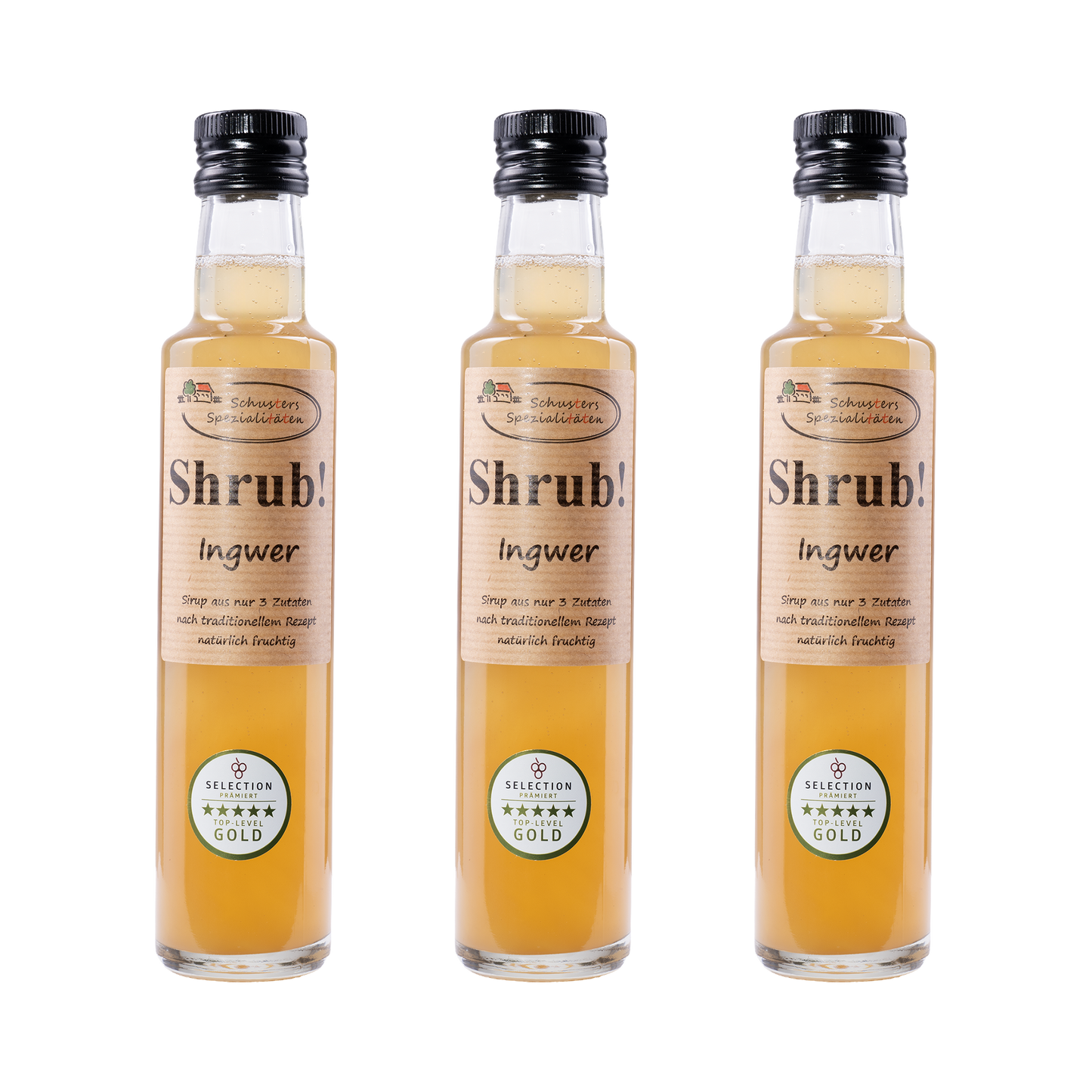 Shrub Ingwer Sirup — 3× 250 ml