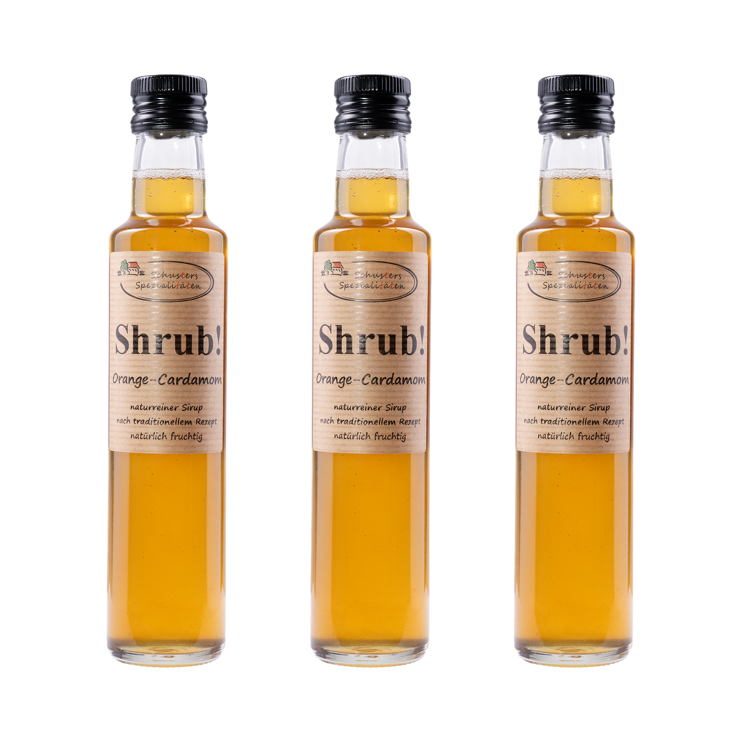 Shrub Orange-Cardamom Sirup — 3× 250 ml