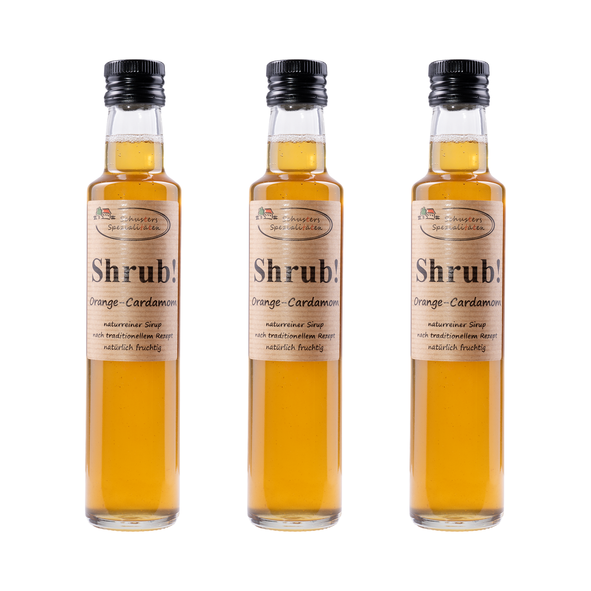 Shrub Orange-Cardamom Sirup — 3× 250 ml