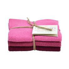 Solwang  Wischtücher 3er Set  Dunkel Rosa Kombi