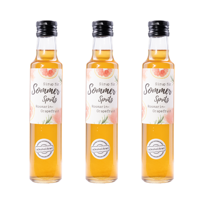 Sommer Spritz Sirup Rosmarin-Grapefruit — 3× 250 ml