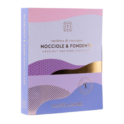 Dark chocolate with whole hazelnuts