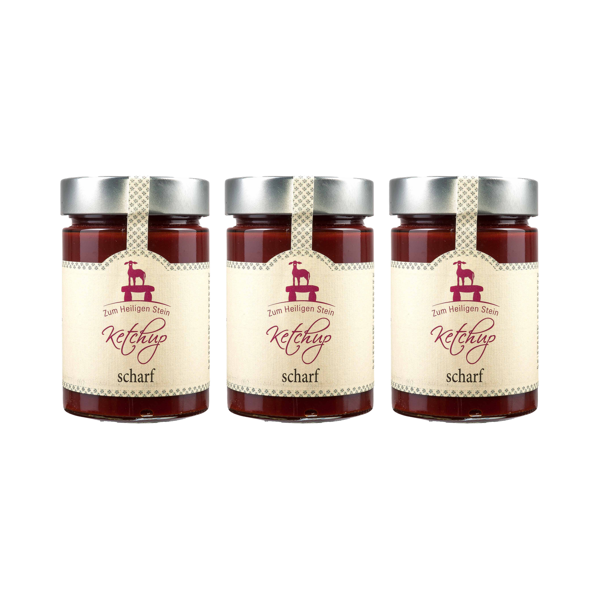 Zum heiligen Stein — Ketchup scharf — 3× 400 g